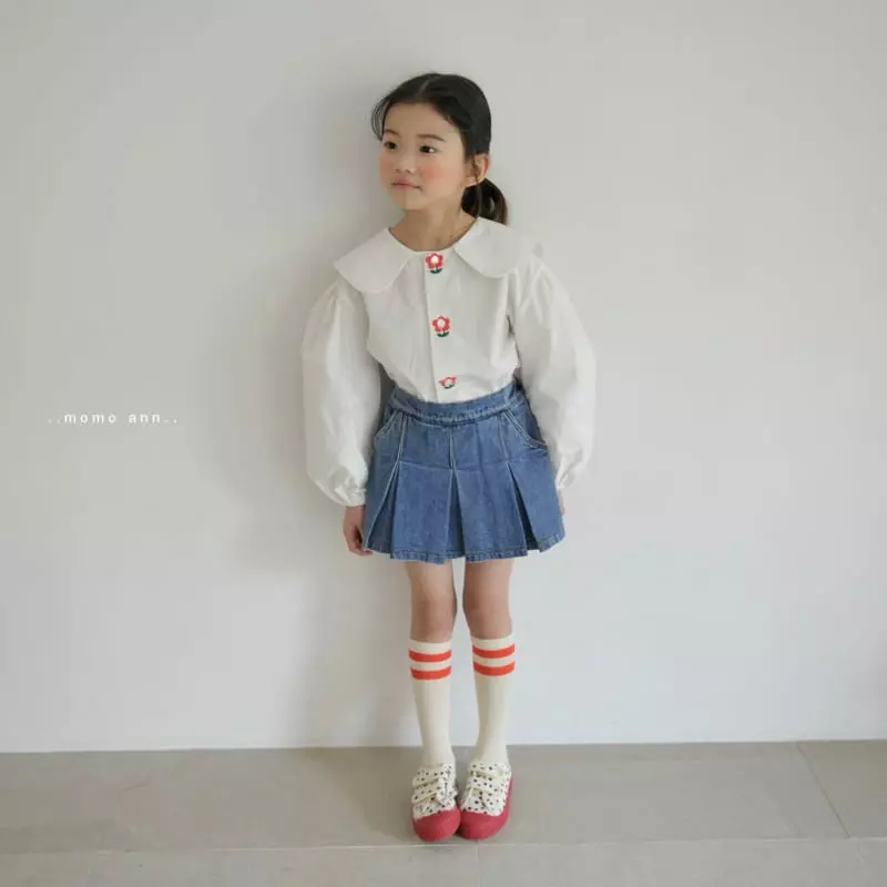 Momo Ann - Korean Children Fashion - #discoveringself - Flower Blouse