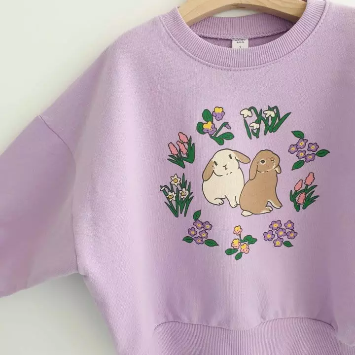 Momo Ann - Korean Children Fashion - #kidsshorts - Rabbit Sweatshirt - 12