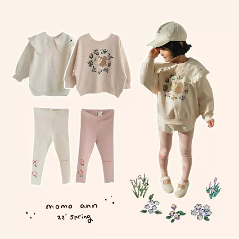 Momo Ann - Korean Children Fashion - #kidsshorts - Flower Leggings - 9