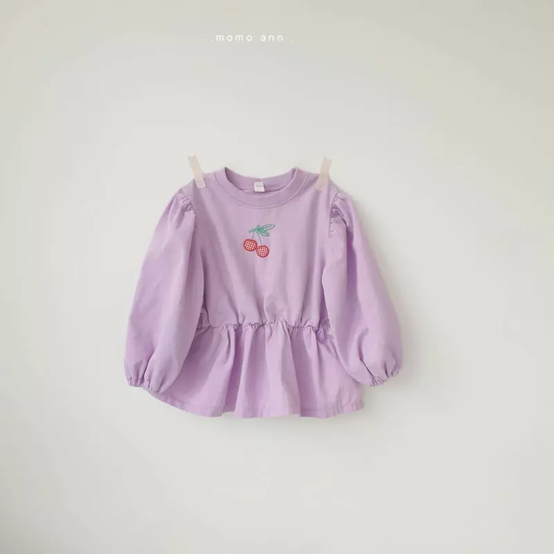 Momo Ann - Korean Children Fashion - #kidsshorts - Frill Long Tee - 2