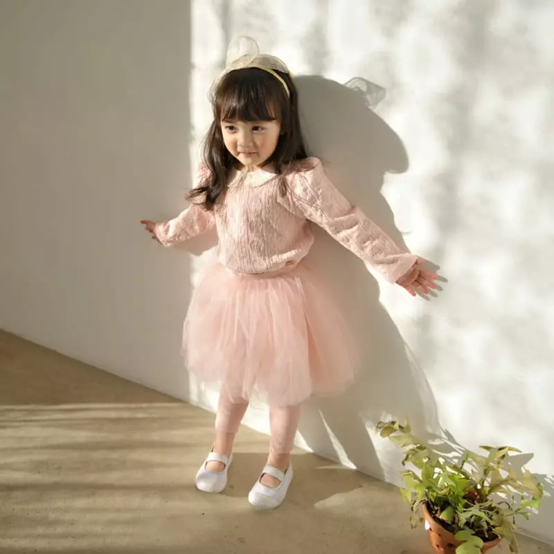 Momo Ann - Korean Children Fashion - #kidsstore - Sha Skirt Leggings - 2
