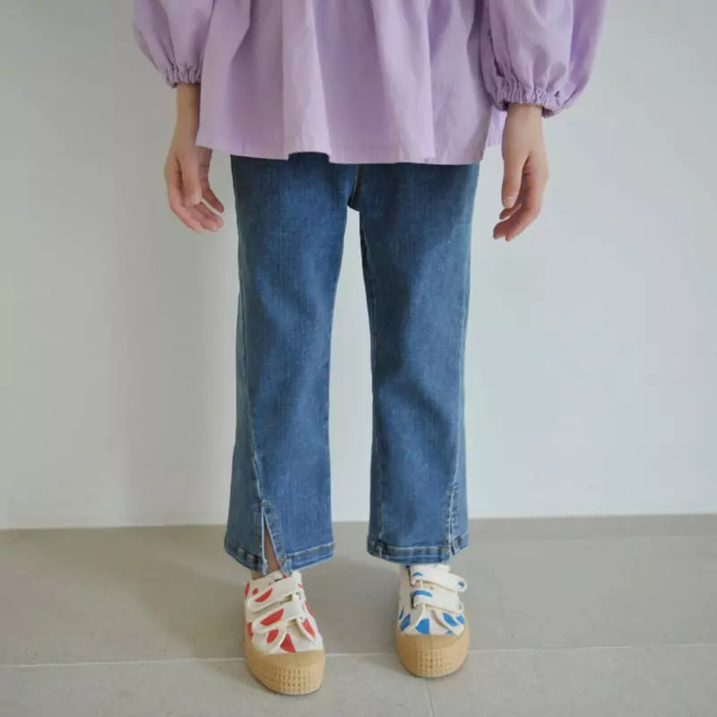 Momo Ann - Korean Children Fashion - #kidsstore - Slit Jeans - 8