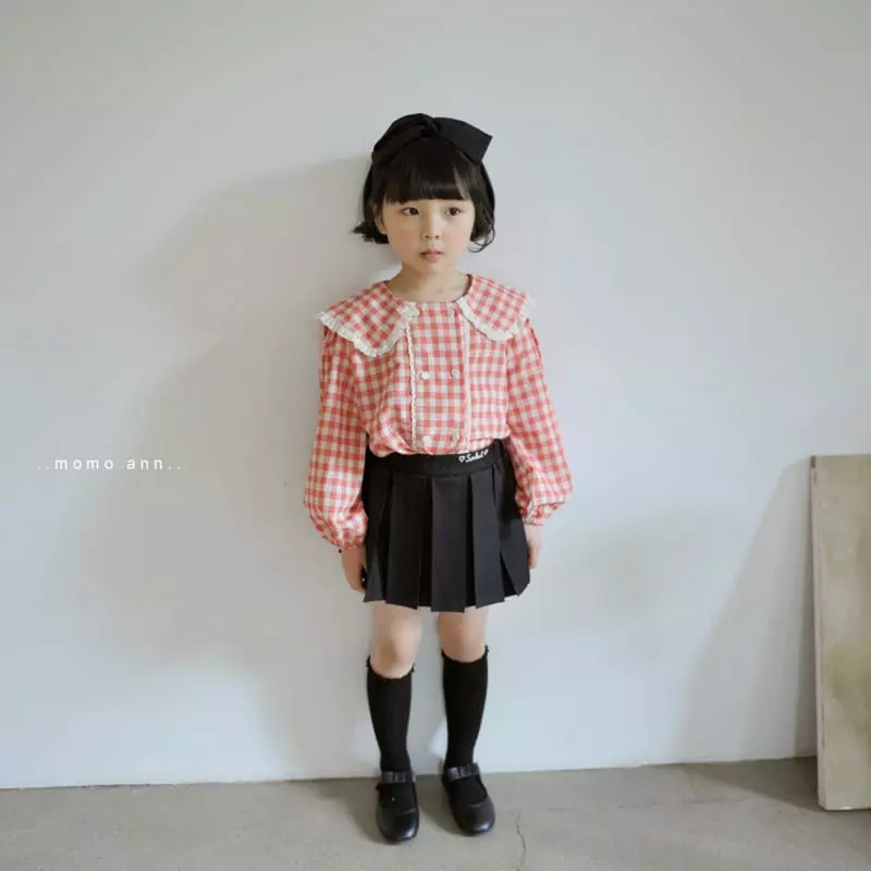 Momo Ann - Korean Children Fashion - #kidsstore - Wrinkle Skirt - 4