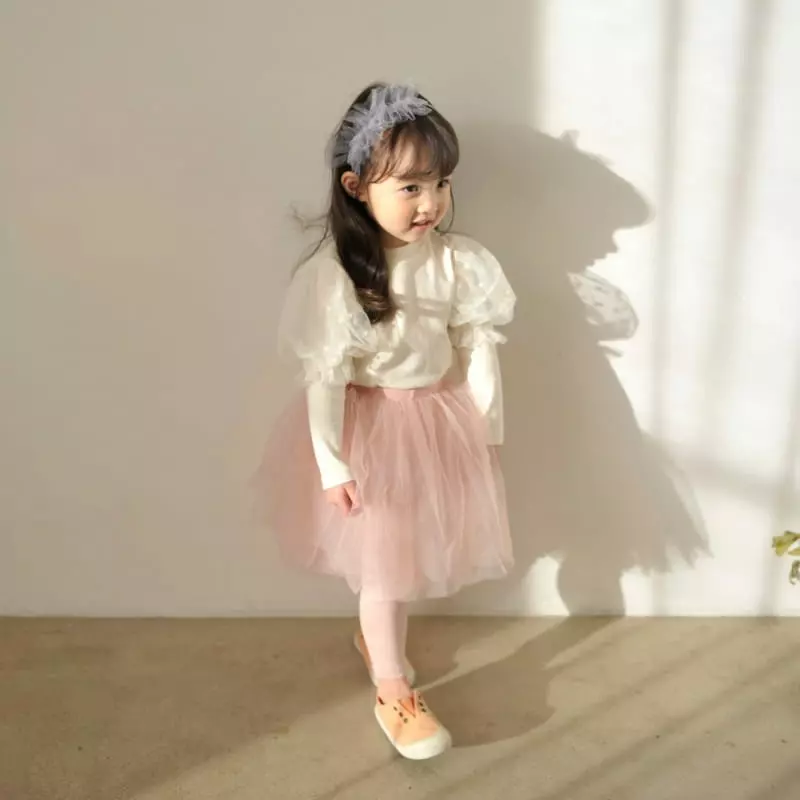 Momo Ann - Korean Children Fashion - #kidzfashiontrend - Sha Skirt Leggings - 3