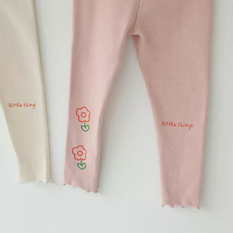 Momo Ann - Korean Children Fashion - #kidzfashiontrend - Flower Leggings - 11