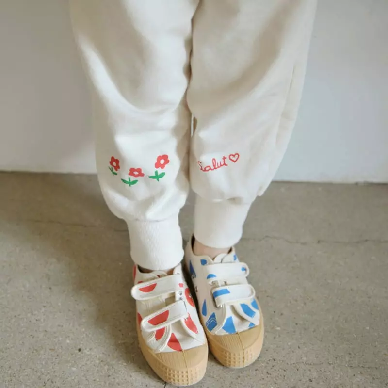 Momo Ann - Korean Children Fashion - #kidzfashiontrend - Flower Jogger Pants - 7
