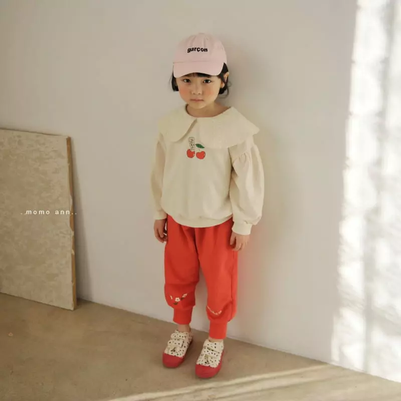 Momo Ann - Korean Children Fashion - #littlefashionista - Flower Jogger Pants - 9