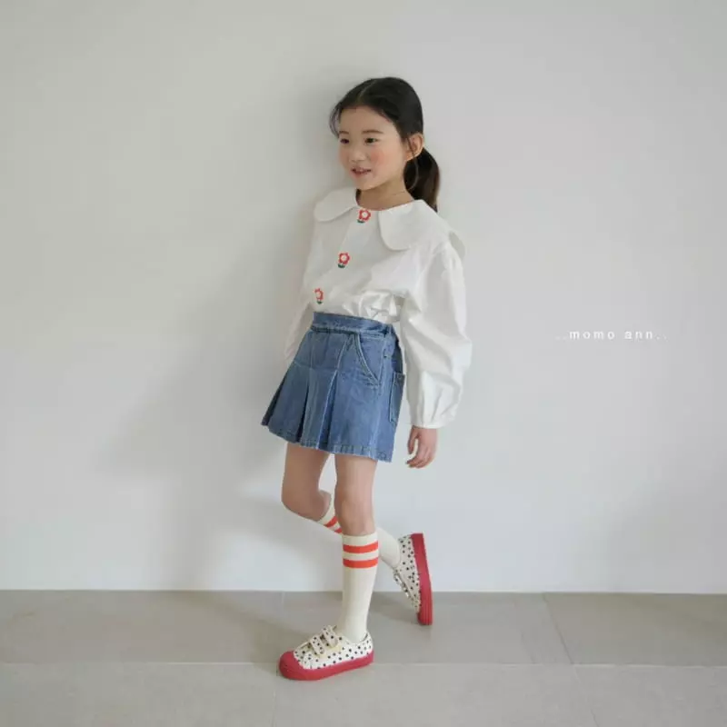Momo Ann - Korean Children Fashion - #prettylittlegirls - Flower Blouse - 10