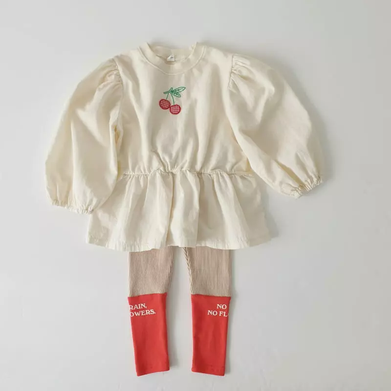 Momo Ann - Korean Children Fashion - #todddlerfashion - Frill Long Tee - 10