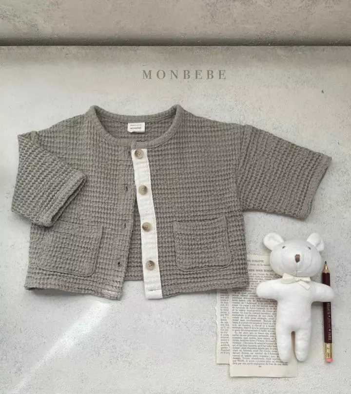 Monbebe - Korean Baby Fashion - #babyfashion - Croiffle Cardigan - 2