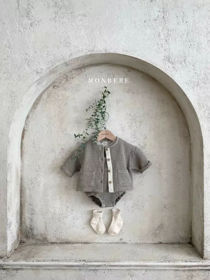 Monbebe - Korean Baby Fashion - #babyfever - Croiffle Cardigan - 4