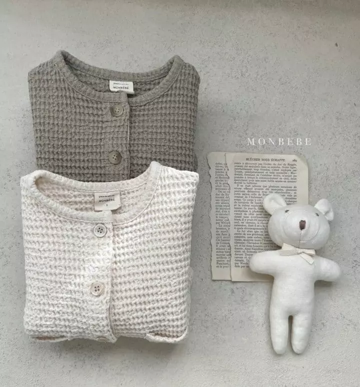 Monbebe - Korean Baby Fashion - #babylifestyle - Croiffle Cardigan - 5