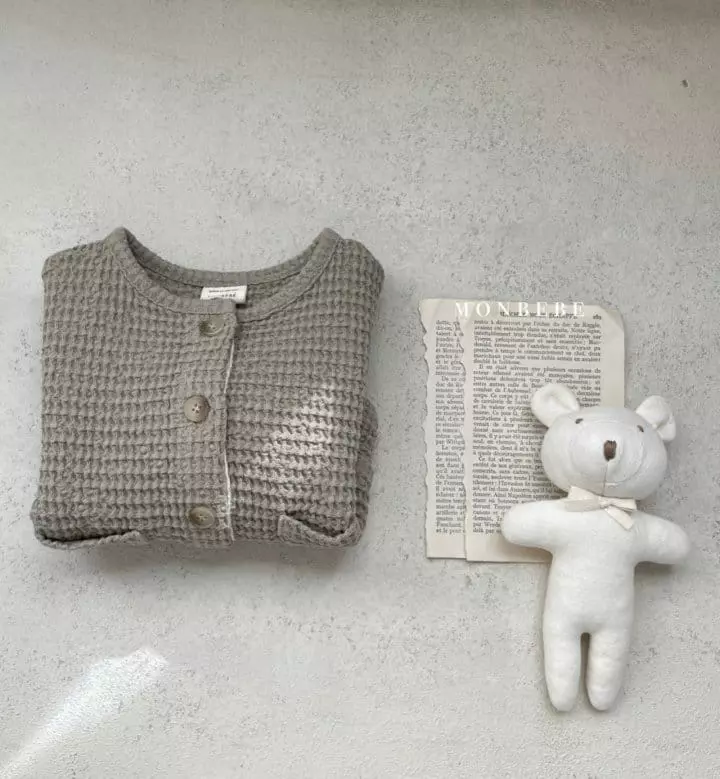 Monbebe - Korean Baby Fashion - #babyoutfit - Croiffle Cardigan - 8