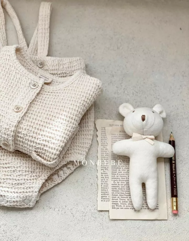 Monbebe - Korean Baby Fashion - #babyoutfit - Croiffle Cardigan - 9