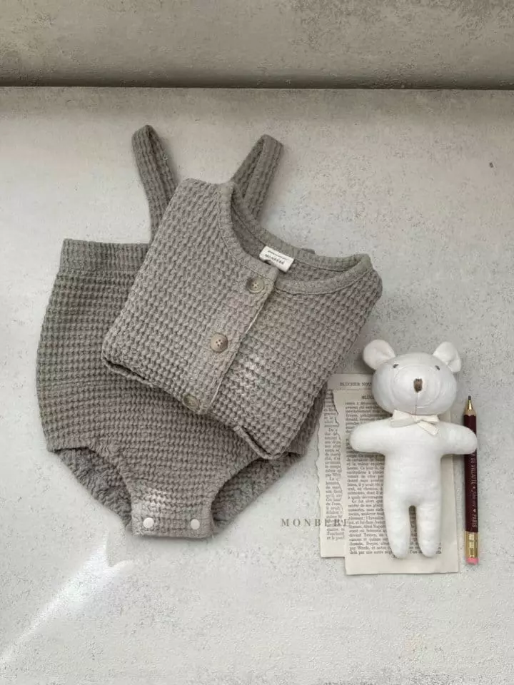 Monbebe - Korean Baby Fashion - #onlinebabyboutique - Croiffle Cardigan - 11