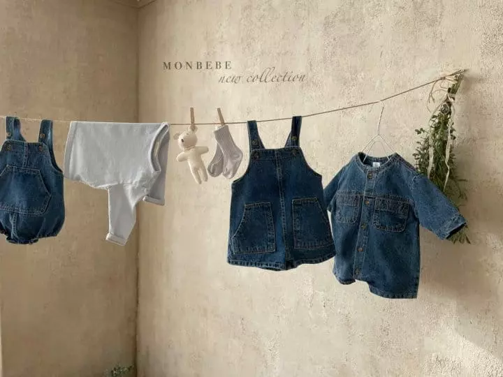 Monbebe - Korean Children Fashion - #Kfashion4kids - Kid Dungarees Bodysuit - 5