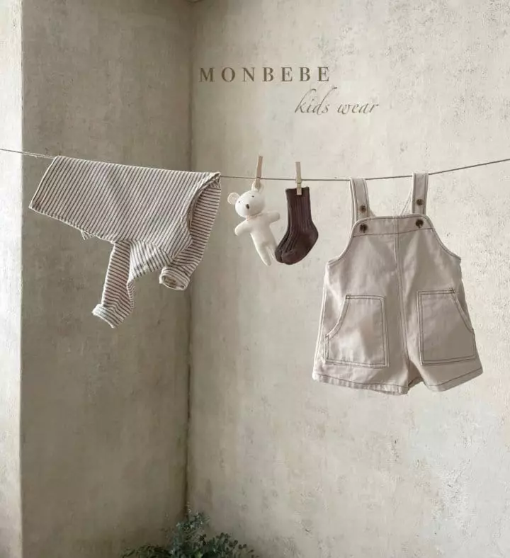 Monbebe - Korean Children Fashion - #fashionkids - Kid Dungarees Bodysuit