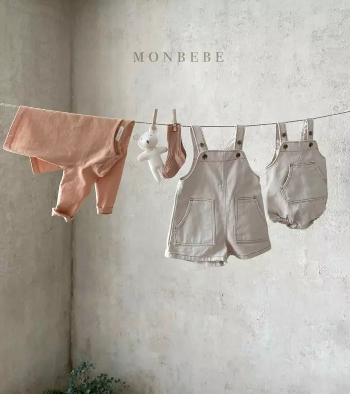 Monbebe - Korean Children Fashion - #kidsstore - Kid Dungarees Bodysuit - 3
