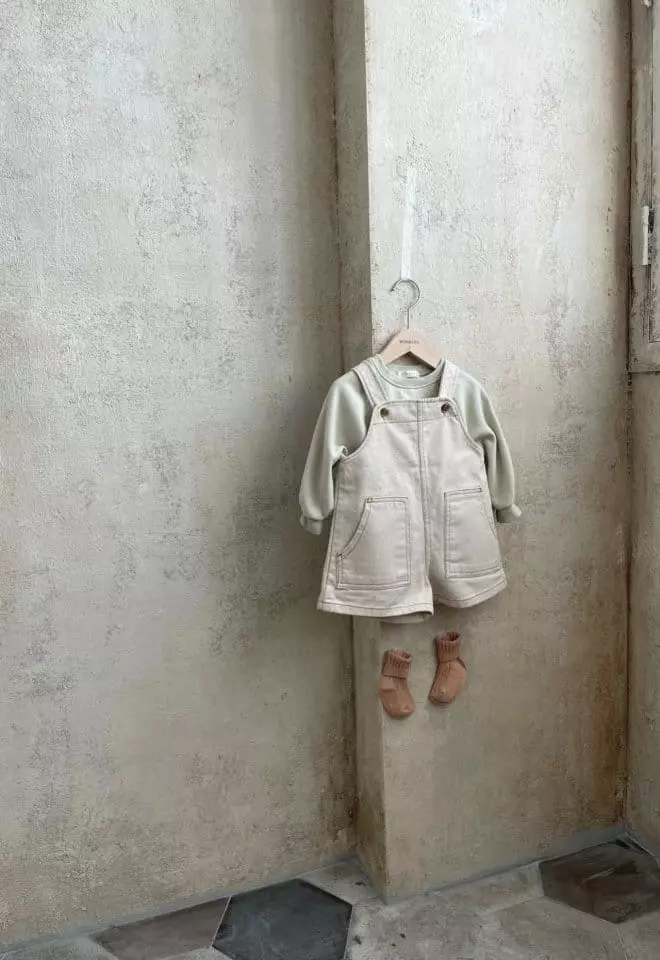 Monbebe - Korean Children Fashion - #minifashionista - Kid Dungarees Bodysuit - 8