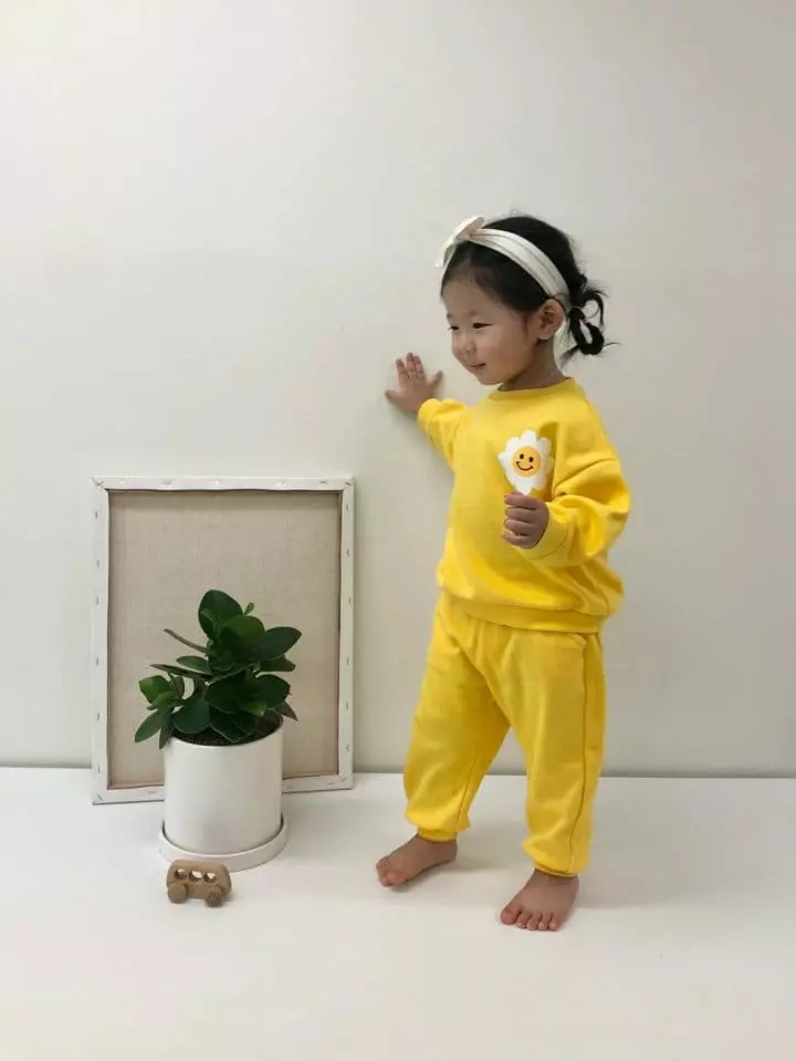 Moran - Korean Baby Fashion - #babyboutiqueclothing - Daisy Smile Top Bottom Set - 3