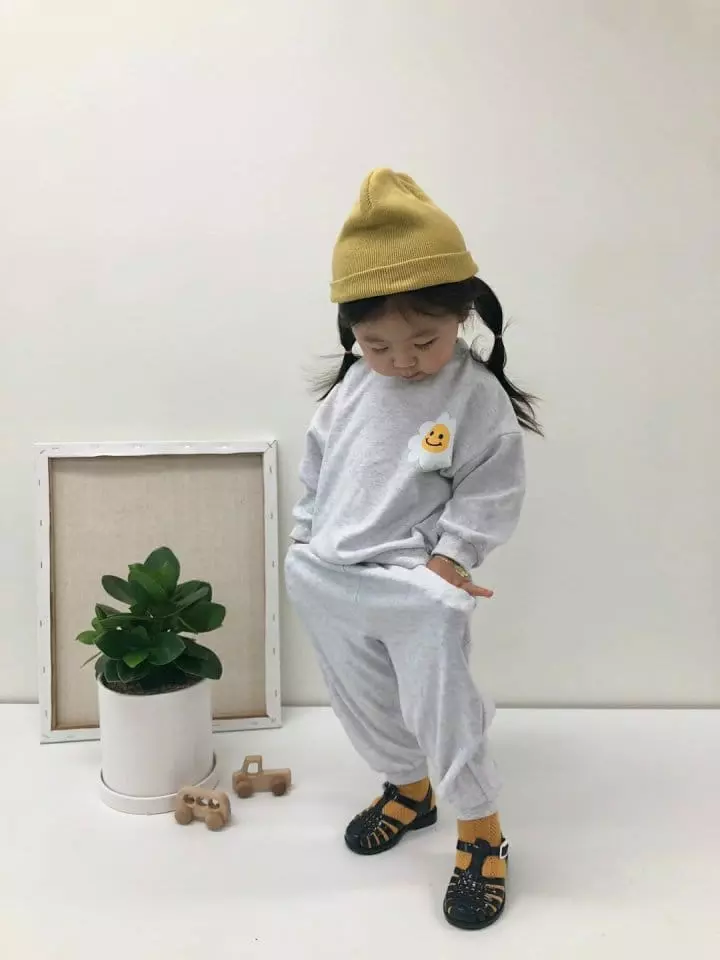 Moran - Korean Baby Fashion - #babyoutfit - Daisy Smile Top Bottom Set - 11