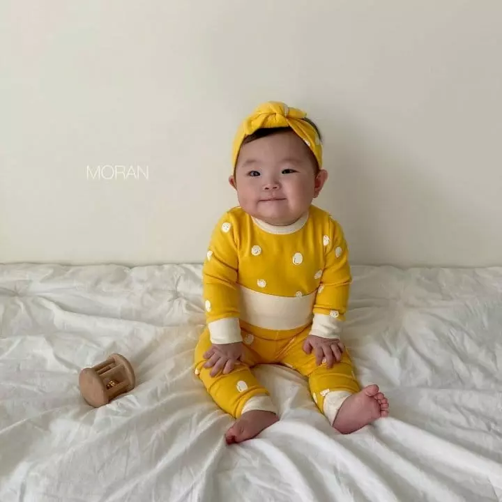 Moran - Korean Baby Fashion - #babywear - Traffic Lights Hairband Bodysuit Leggings Set - 2
