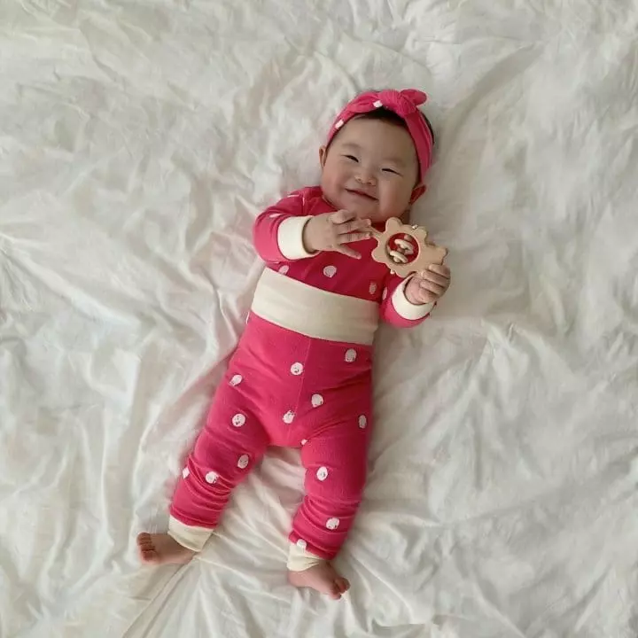 Moran - Korean Baby Fashion - #onlinebabyboutique - Traffic Lights Hairband Bodysuit Leggings Set - 4