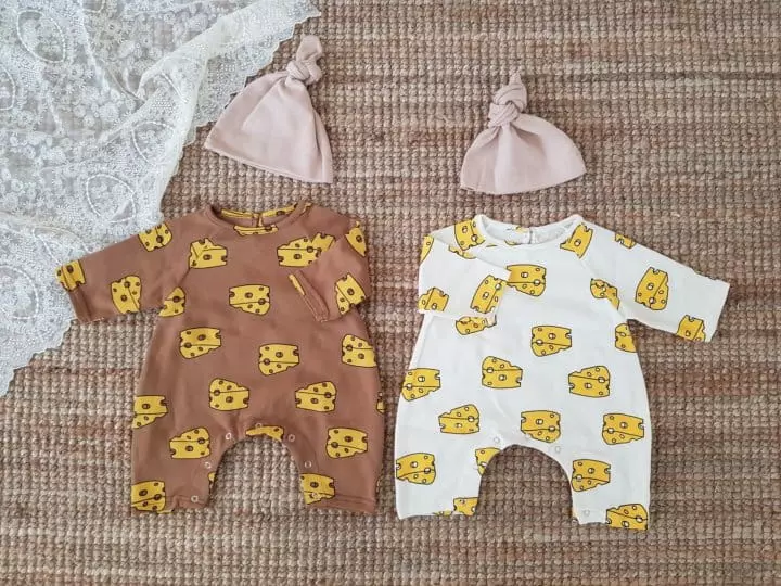 Moran - Korean Baby Fashion - #onlinebabyshop - Cheese Bodysuit - 2