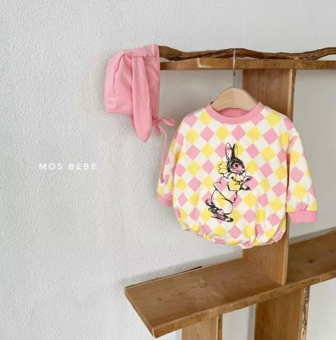 Mos Bebe - Korean Baby Fashion - #babyboutique - Alice Bodysuit with Bonnet - 6