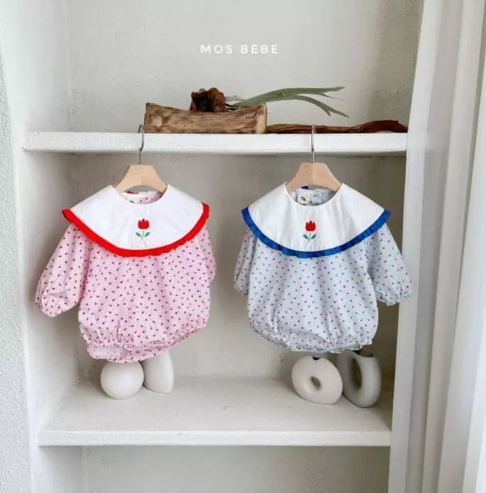 Mos Bebe - Korean Baby Fashion - #babyboutique - Tulip Frill Bodysuit - 3