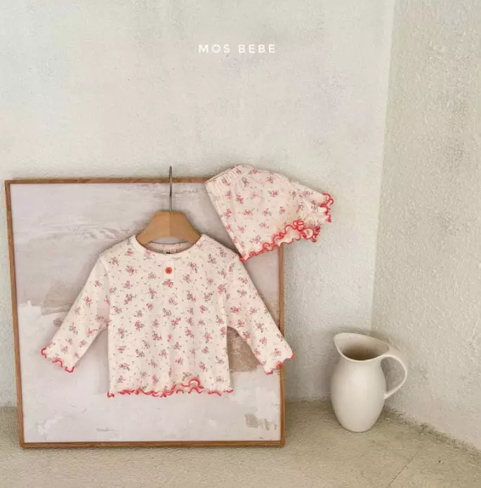 Mos Bebe - Korean Baby Fashion - #babyboutique - Jenny Top Bottom Set - 10