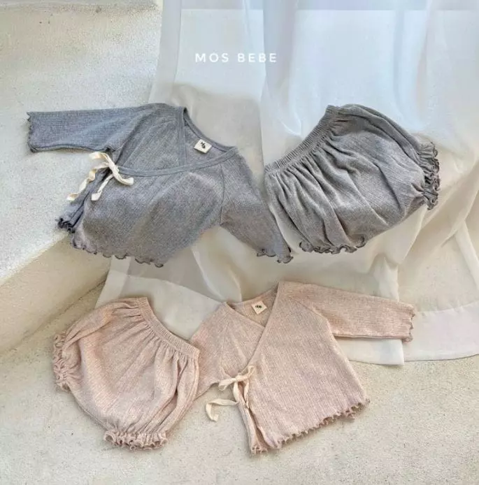 Mos Bebe - Korean Baby Fashion - #babyboutique - Benet Top Bottom Set - 9