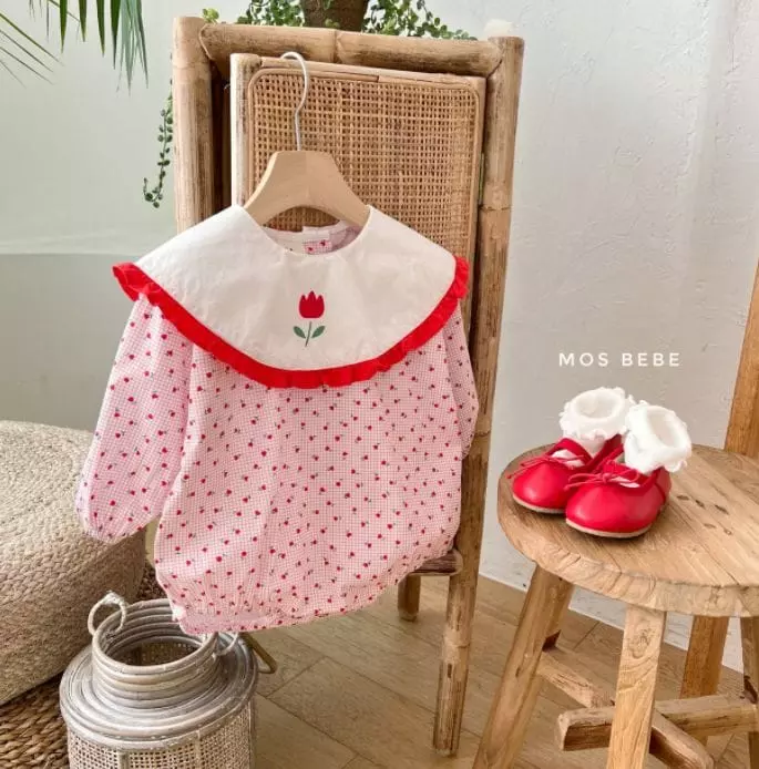 Mos Bebe - Korean Baby Fashion - #babyboutique - Tulip Frill Bodysuit - 4