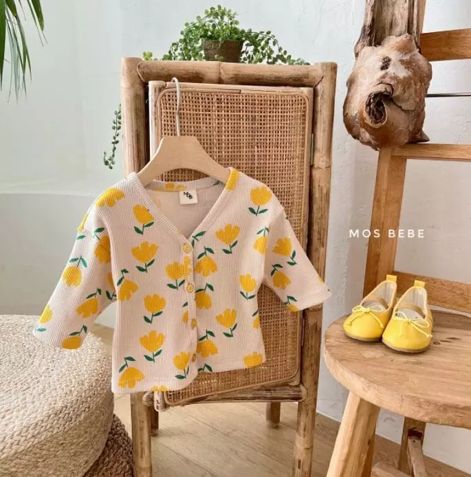 Mos Bebe - Korean Baby Fashion - #babyclothing - Bebe Tulip Cardigan - 7