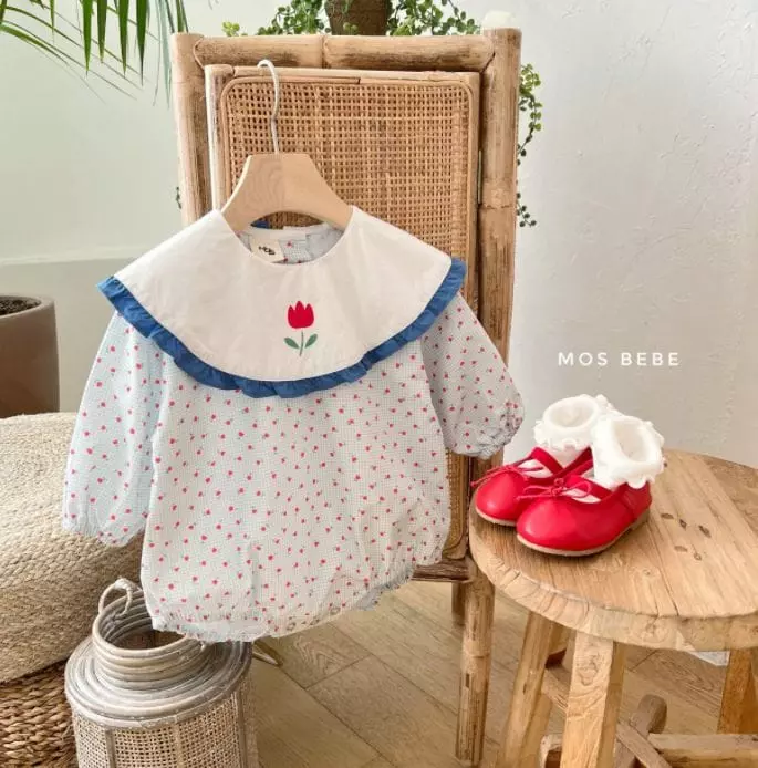 Mos Bebe - Korean Baby Fashion - #babyclothing - Tulip Frill Bodysuit - 5