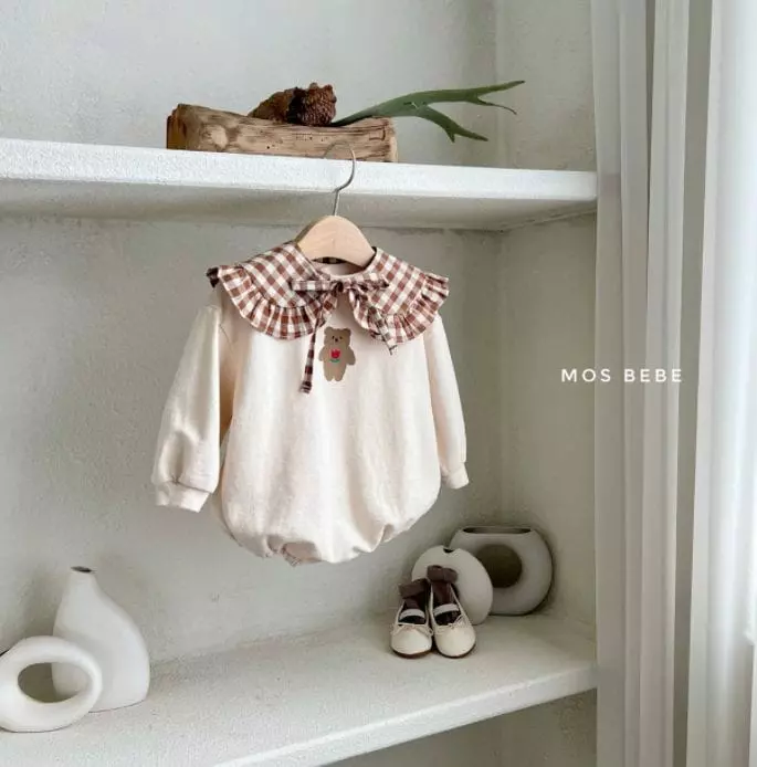Mos Bebe - Korean Baby Fashion - #babyclothing - Bear Bodysuit - 3