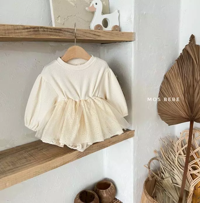 Mos Bebe - Korean Baby Fashion - #babyfashion - May Sha Bodysuit - 2