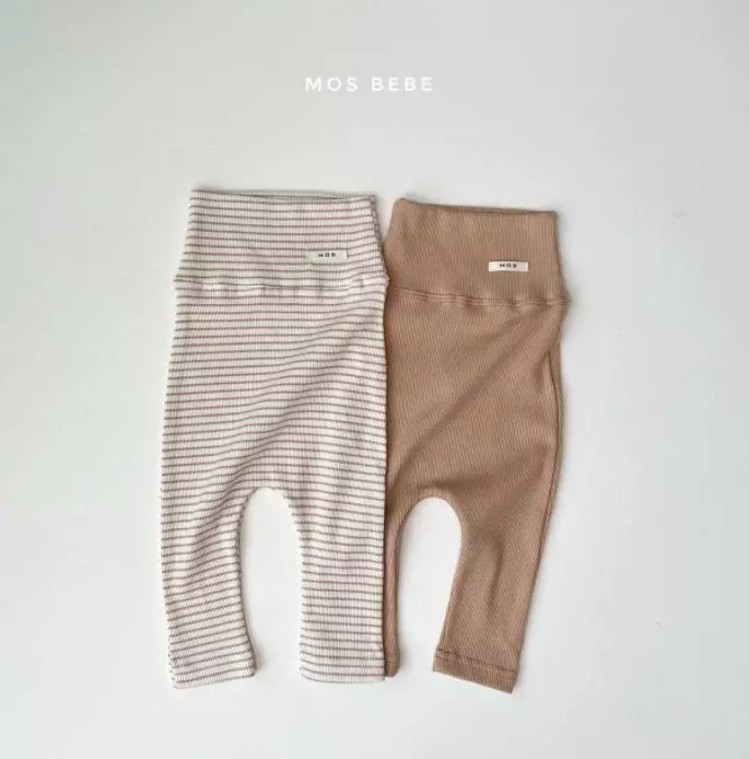 Mos Bebe - Korean Baby Fashion - #babyfashion - 1+1 Stomach Leggings - 3