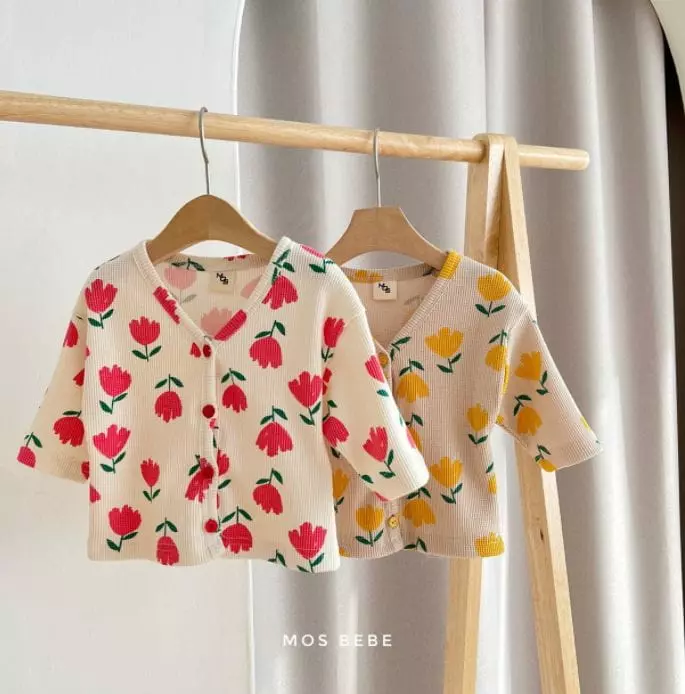 Mos Bebe - Korean Baby Fashion - #babyfever - Bebe Tulip Cardigan - 9