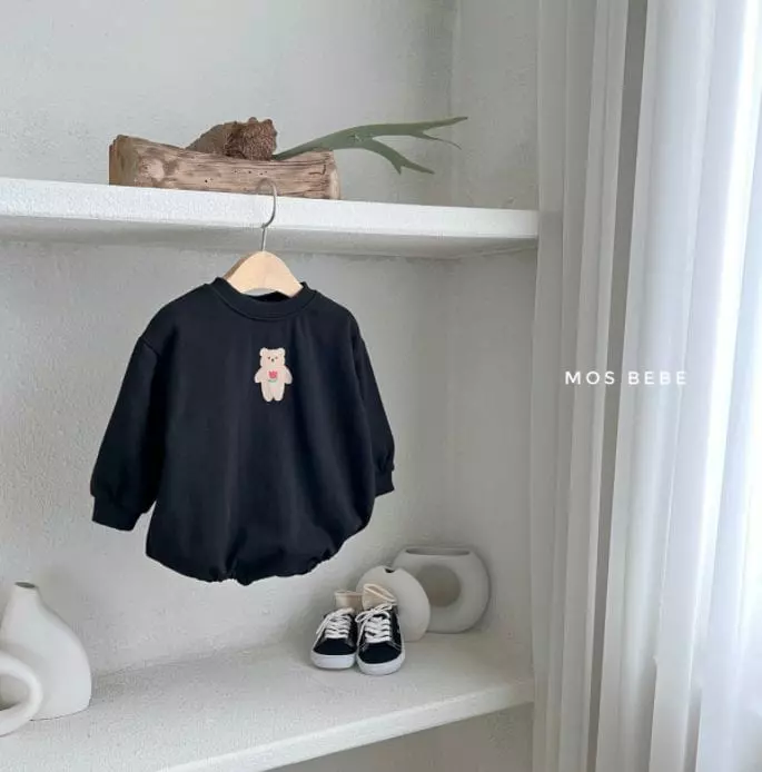 Mos Bebe - Korean Baby Fashion - #babyfever - Bear Bodysuit - 5