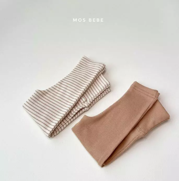 Mos Bebe - Korean Baby Fashion - #babyfashion - 1+1 Stomach Leggings - 4