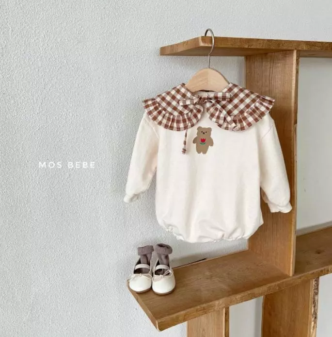 Mos Bebe - Korean Baby Fashion - #babygirlfashion - Bear Bodysuit - 6