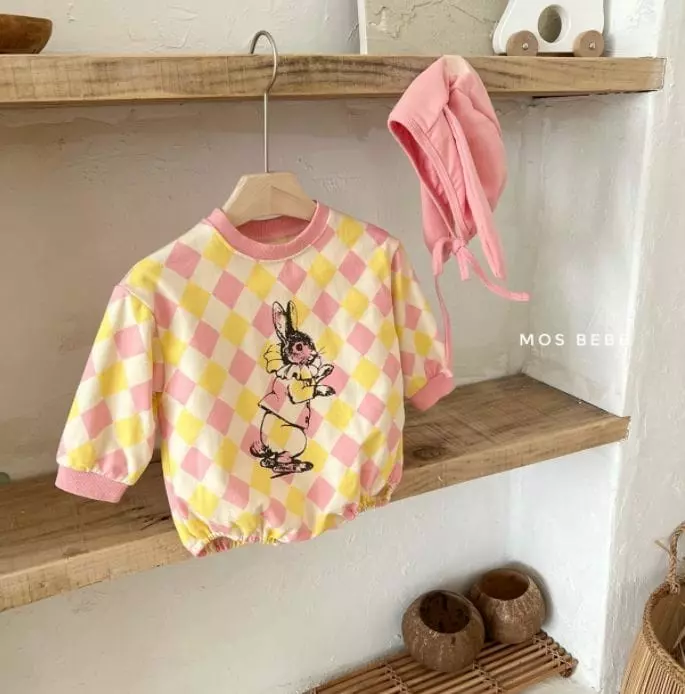 Mos Bebe - Korean Baby Fashion - #babylifestyle - Alice Bodysuit with Bonnet - 12