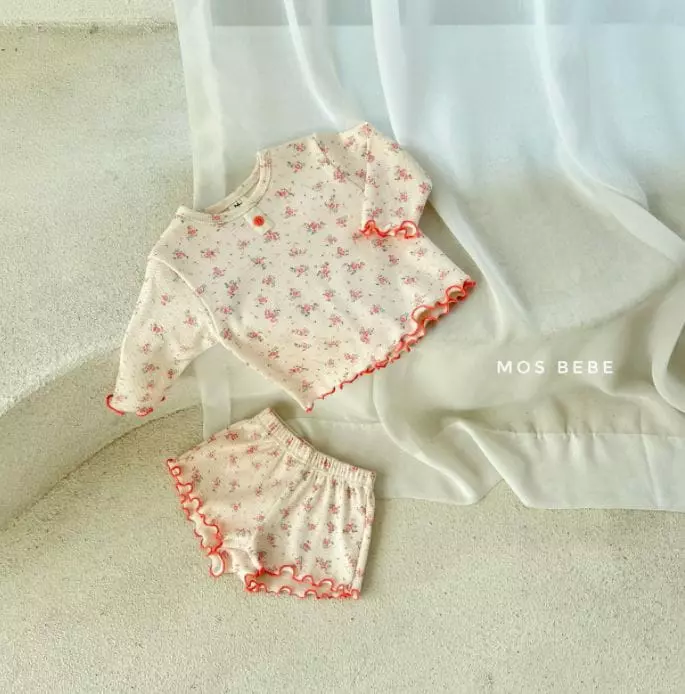 Mos Bebe - Korean Baby Fashion - #babylifestyle - Jenny Top Bottom Set