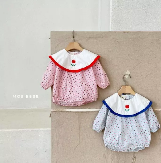 Mos Bebe - Korean Baby Fashion - #babyootd - Tulip Frill Bodysuit - 11