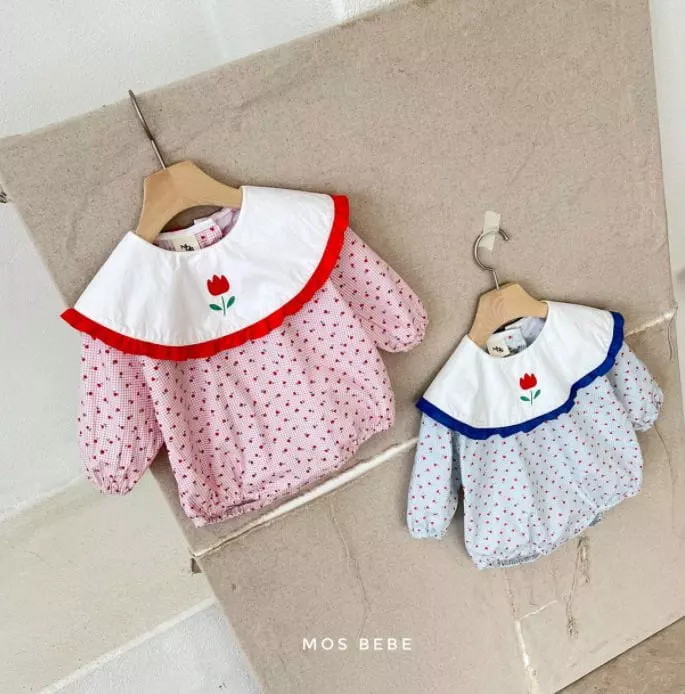 Mos Bebe - Korean Baby Fashion - #babyoutfit - Tulip Frill Bodysuit - 12