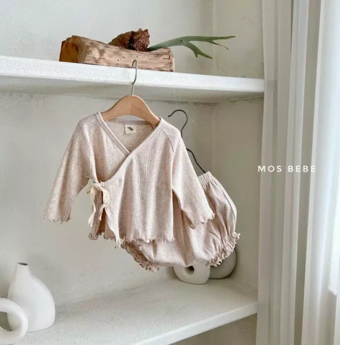 Mos Bebe - Korean Baby Fashion - #babyoutfit - Benet Top Bottom Set - 4