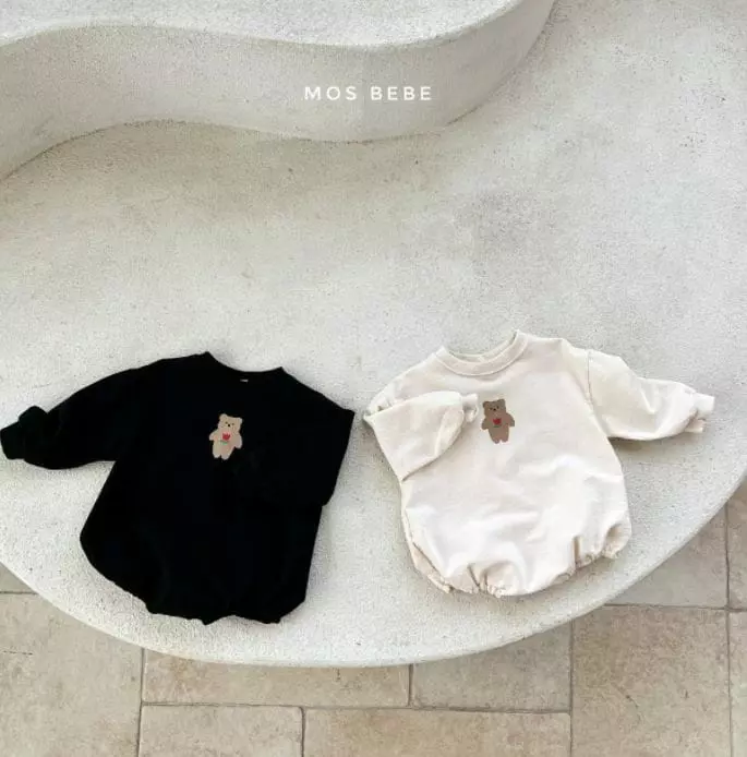 Mos Bebe - Korean Baby Fashion - #babywear - Bear Bodysuit - 12