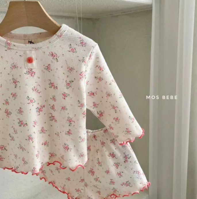 Mos Bebe - Korean Baby Fashion - #onlinebabyboutique - Jenny Top Bottom Set - 7