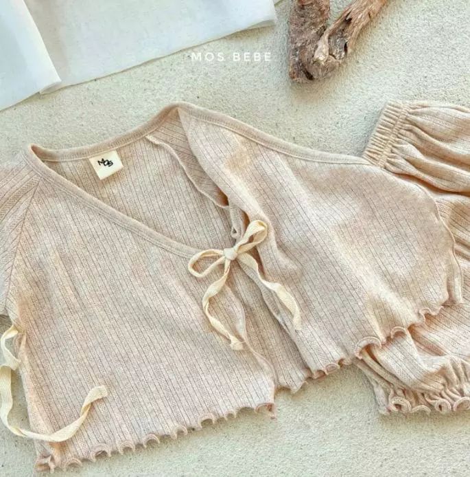 Mos Bebe - Korean Baby Fashion - #onlinebabyshop - Benet Top Bottom Set - 7